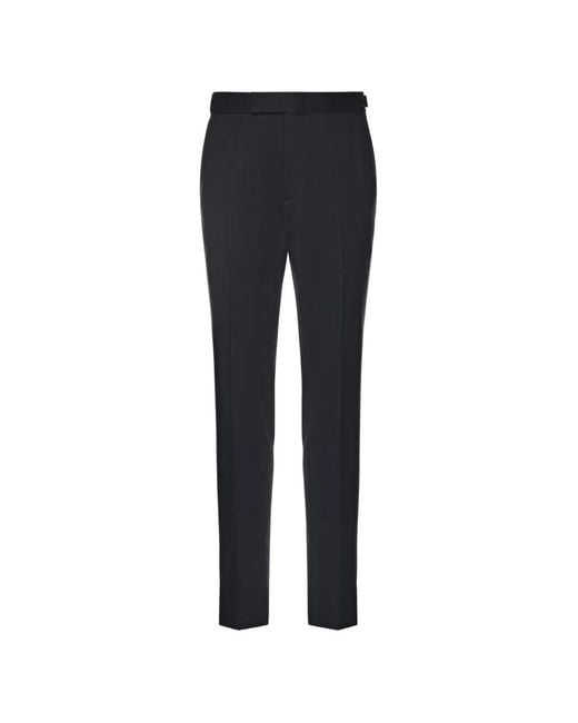 Zegna Blue Buckle Trousers for men