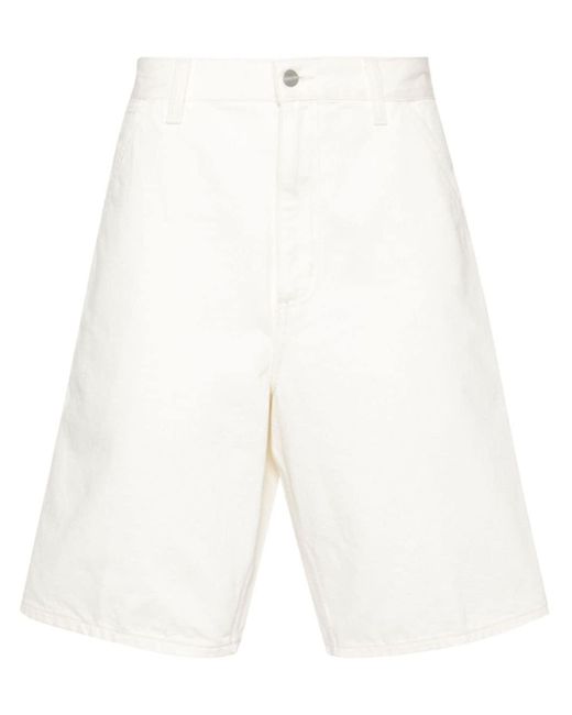 Carhartt White Single Knee Shorts for men