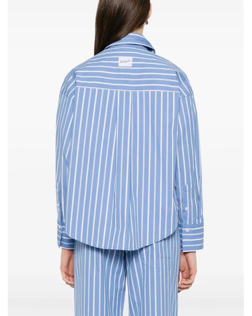 Axel Arigato Blue Striped Shirt