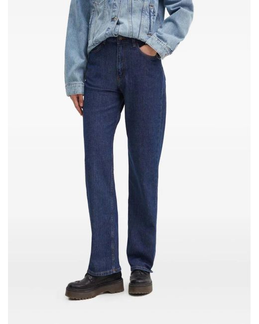 Jeans Con Design A Cinque Tasche di HUGO in Blue