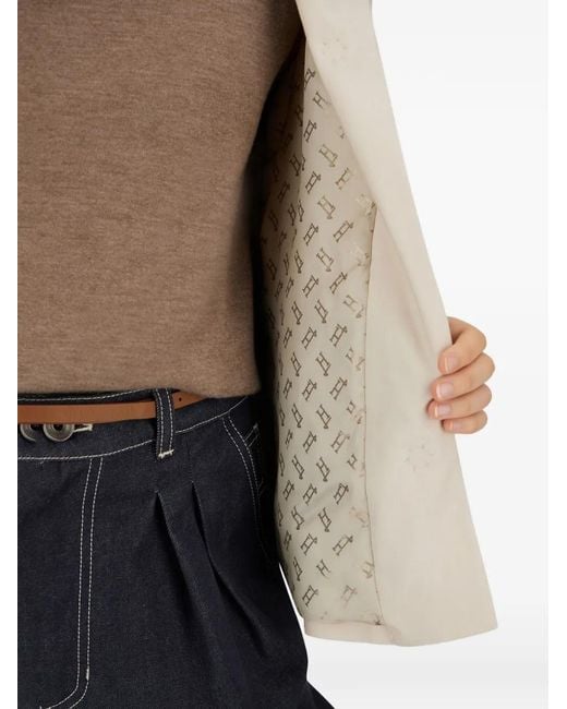 Herno White Long-Sleeve Cape