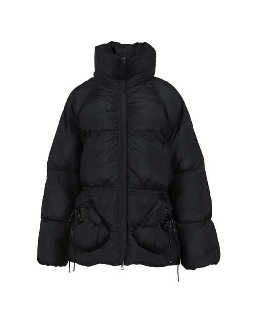 Nφdress Black Boxing Glove-Detail Puffer Jacket
