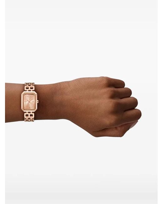 ARMANI EXCHANGE White Rectangle-Shape 44Mm Watch