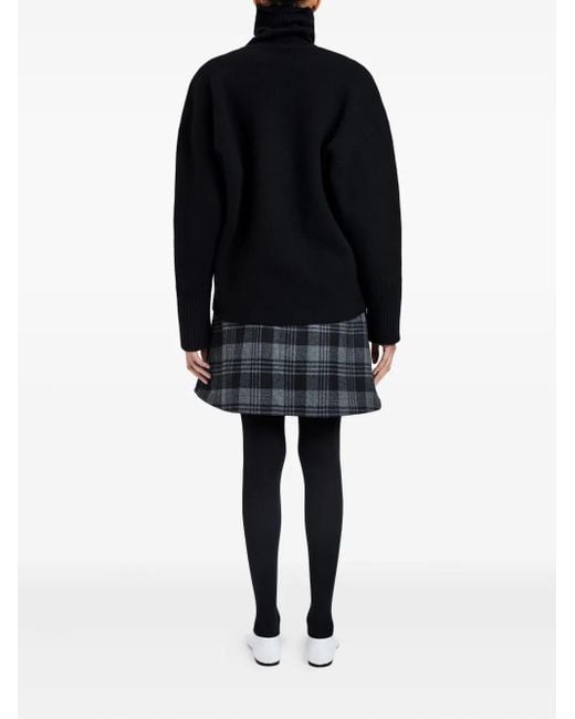 Minifalda Cassia a cuadros de lana Proenza Schouler de color Blue