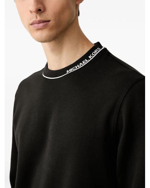 Michael Kors Black Sweat En Coton Mélangé Avec Logo for men