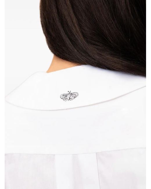 Contessa Mills White Tarot Graphic-Print Shirt