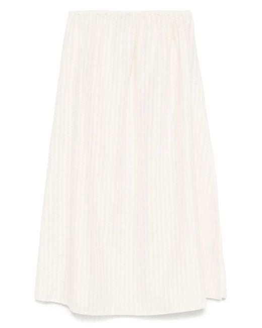 Asceno White Rafaela Maxi Skirt