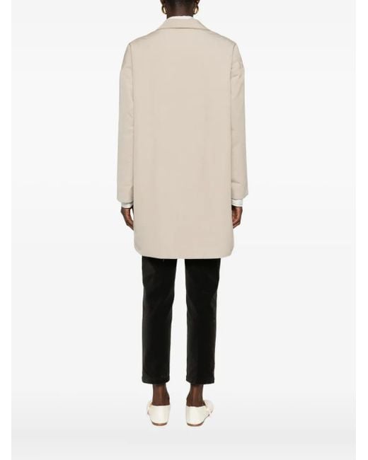 Aspesi Natural Button-Fastening Coat
