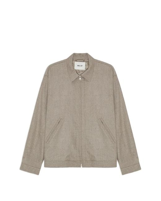 NN07 Natural Petrus Zip Collar Jacket for men
