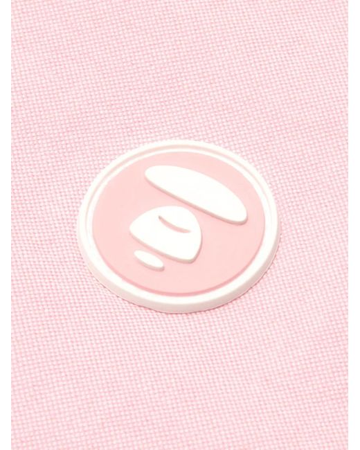 Aape By A Bathing Ape Pink Short-Sleeved Shirt for men