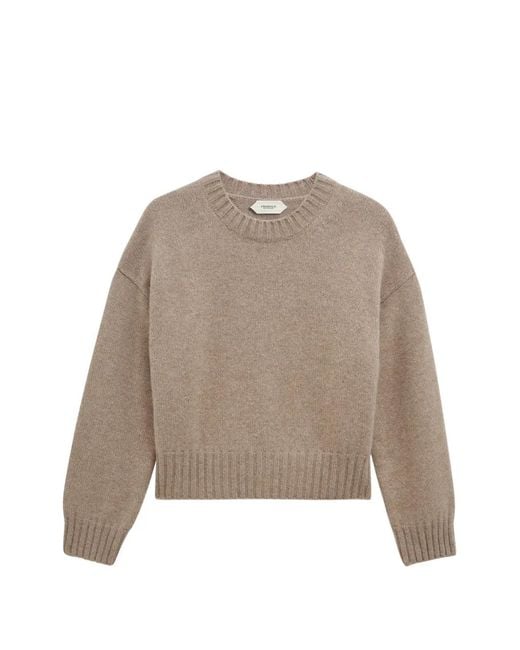 Pringle of Scotland Natural Crew-Neck Cashmere Sweater