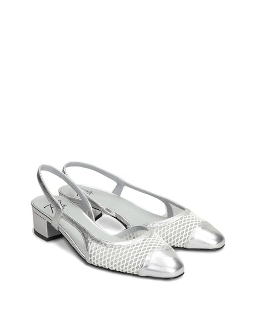 Roberto Festa White 40Mm Ninfa Pumps