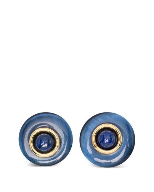 Jennifer Behr Blue Round-Shape Earrings