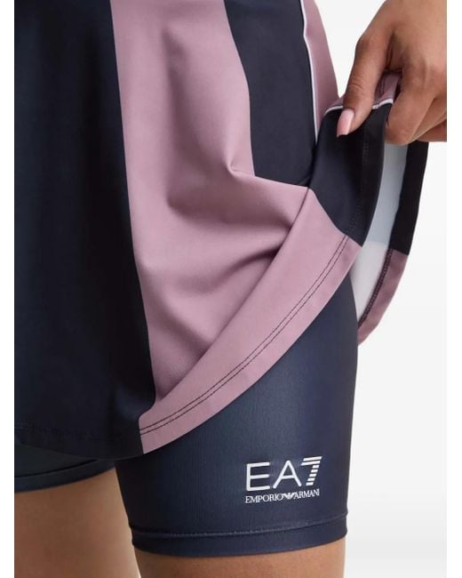 Falda con diseño colour block EA7 de color Blue