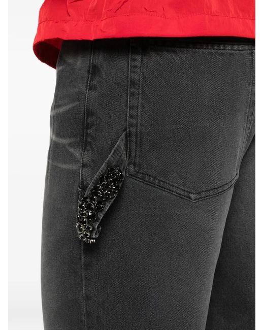 Simone Rocha White Cuffed Jeans for men