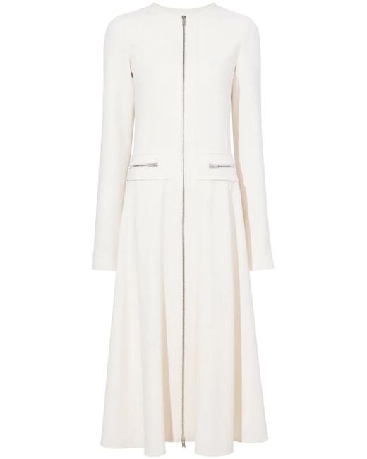 Proenza Schouler White Joanne Panelled Crepe Maxi Dress