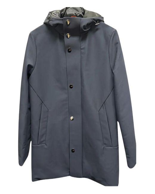 Heskimo Kapuzenmantel mit Knopfverschluss in Blue für Herren