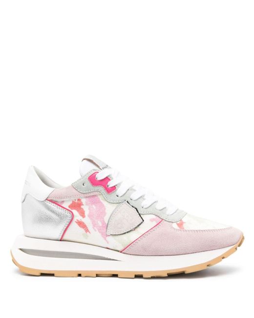 Philippe Model Pink Tropez Haute Lace-up Sneakers
