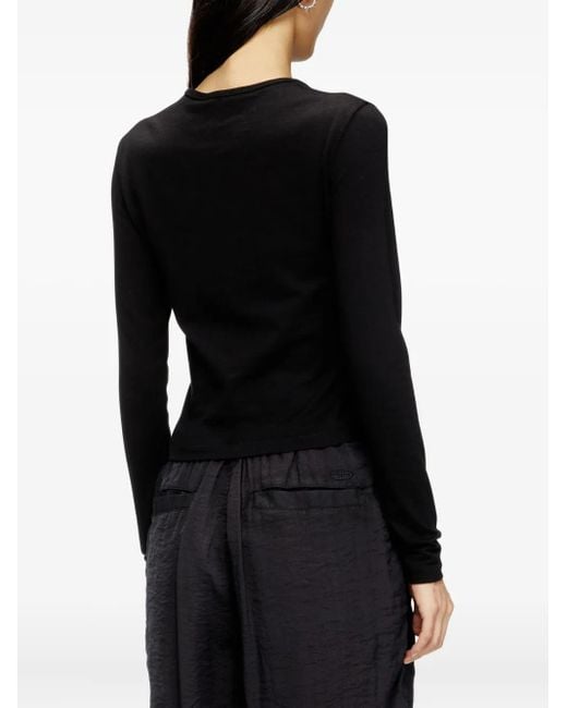 DIESEL Black Uncutie Long Sleeves T-Shirt