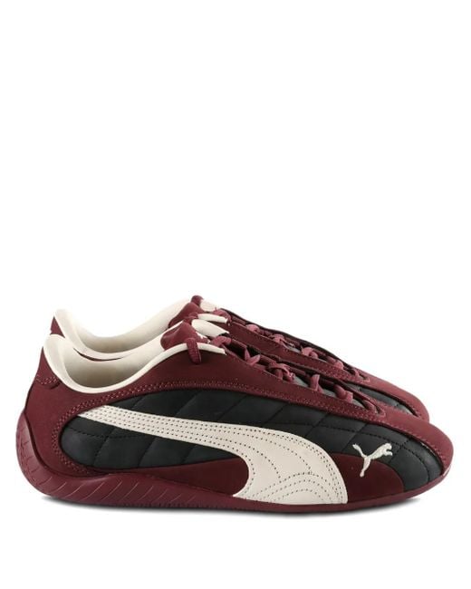 PUMA Brown Speedcat Plus Quilted Sneakers