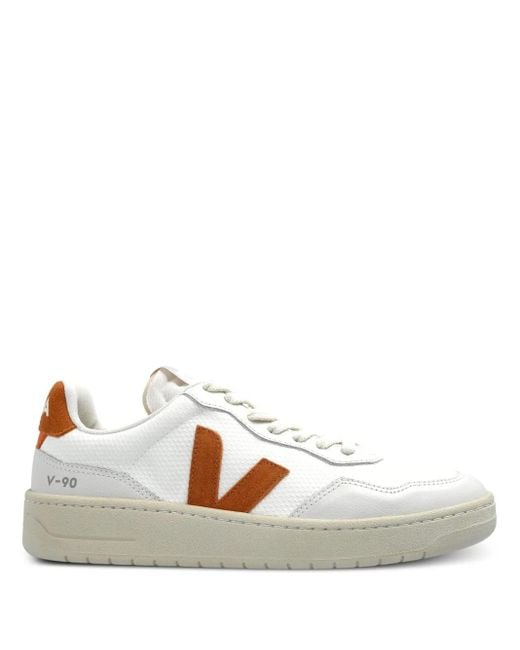Veja White V-10 Sneakers