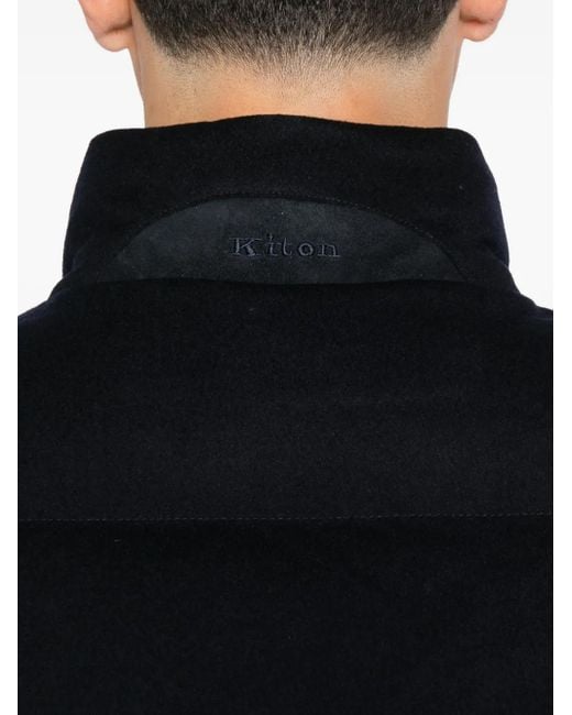 Chaleco Acolchado Con Cremallera Kiton de hombre de color Black