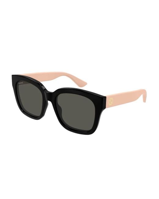 Gucci Black Square-Frame Sunglasses