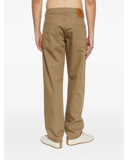 Burberry Natural Logo-Patch Jeans for men