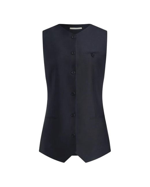 12 STOREEZ Blue Rotunda Button-Up Vest
