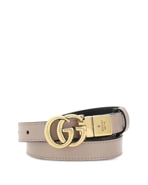 Gucci Black Reversible Logo-Plaque Belt