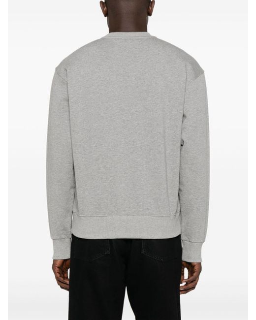 KENZO Gray Varsity Drawn Sweatshirt Grey In Cotton for men