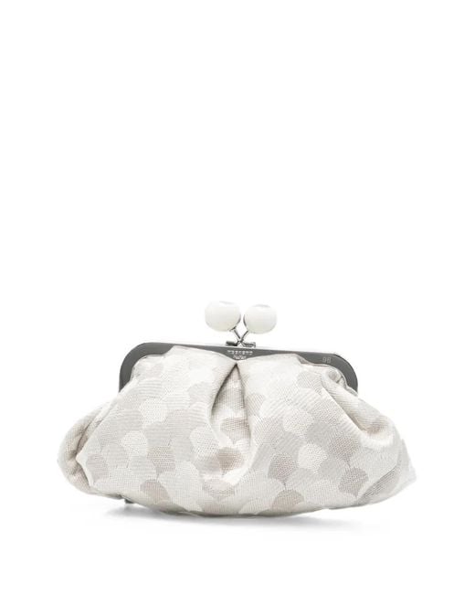 Weekend by Maxmara White Pasticcino Jacquard-Knit Shoulder Bag