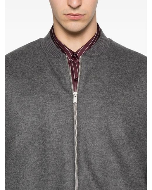 Jil Sander Gray Veste À Fermeture Zippée for men