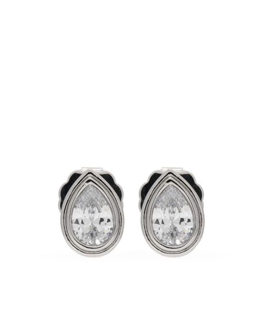 Kenneth Jay Lane Metallic Crystal-embellished Earrings