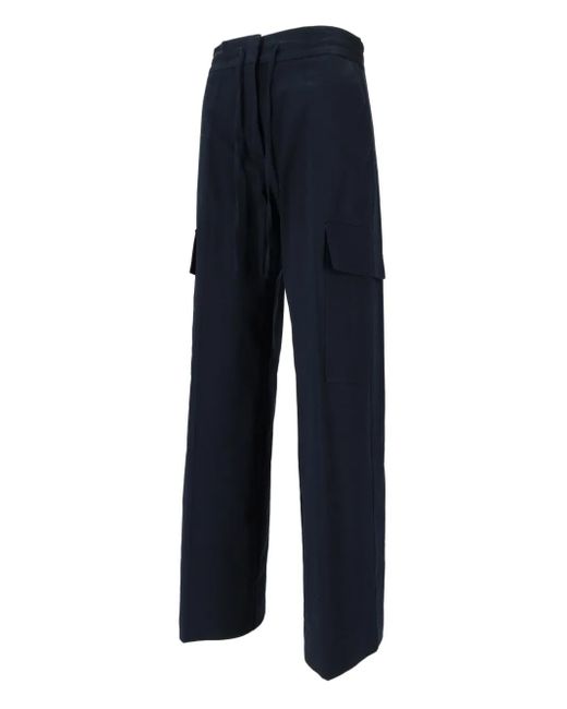 P.A.R.O.S.H. Blue Drawstring-Fastening Cargo Pants