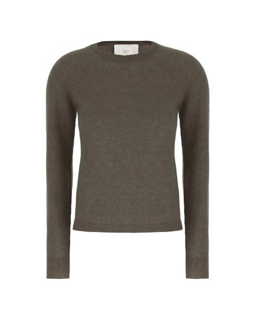 Vanisé Brown Crew-Neck Long-Sleeve Sweater
