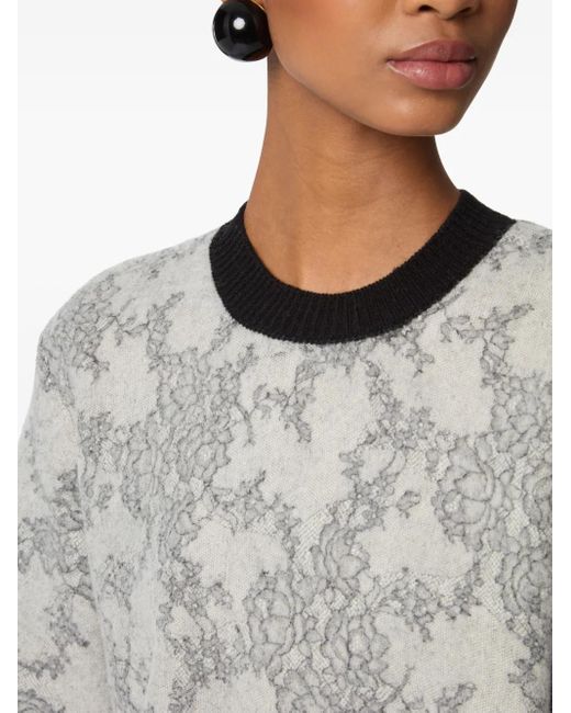 Nina Ricci レースジャカード プルオーバー Gray