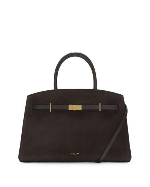 DeMellier London Black The Midi Hudson Bag
