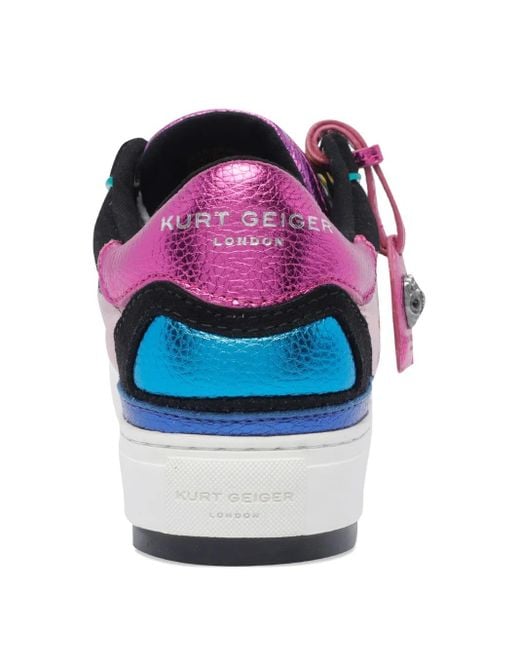 Kurt Geiger Blue Leather Sneakers