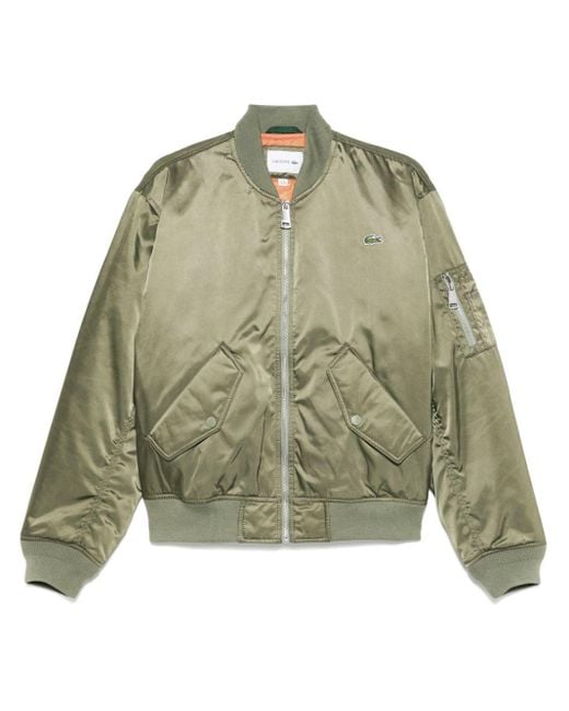 Bomber Imbottito di Lacoste in Green da Uomo