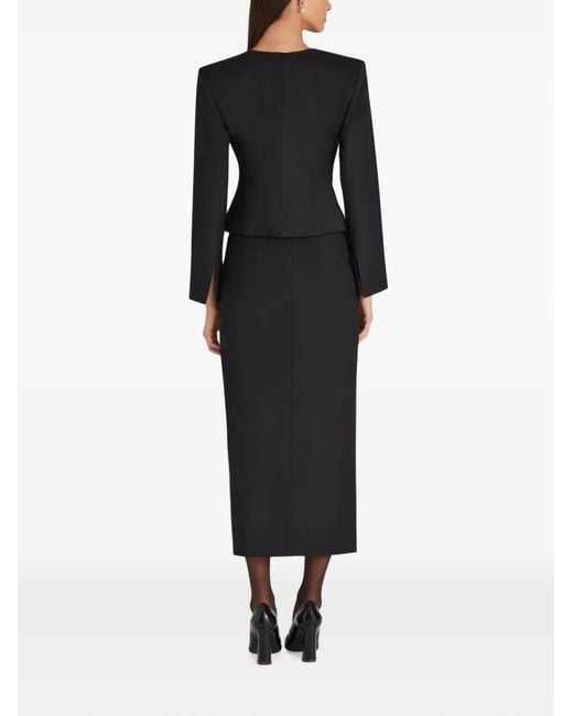 Violante Nessi Black L'Eclaireur Sweetheart-Neck Sculptural Blouse