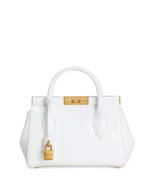 Dolce & Gabbana White Mini Marlene Day Tote Bag