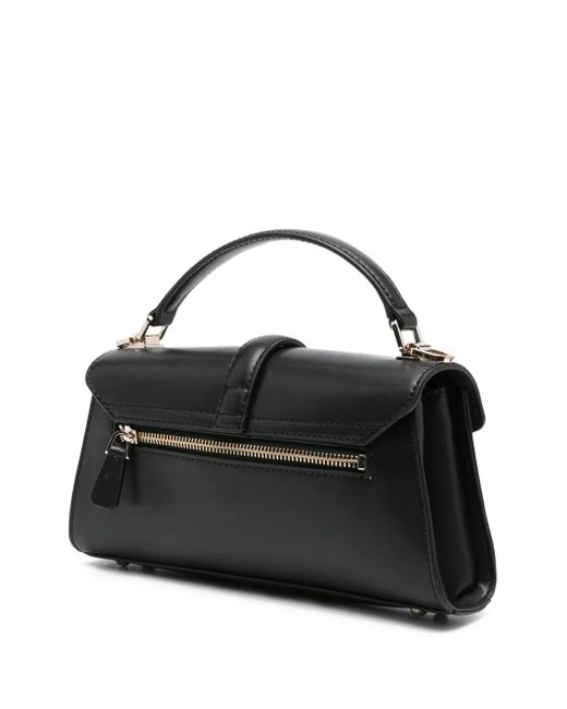 Guess Black Mini Queensland Lock-Accent Tote Bag