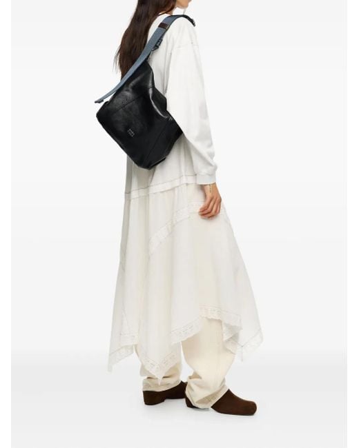 Bimba Y Lola Black Mittelgroße Paper Tote Bag
