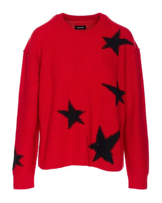 Maglione Markuz Con Ricamo di Zadig & Voltaire in Red