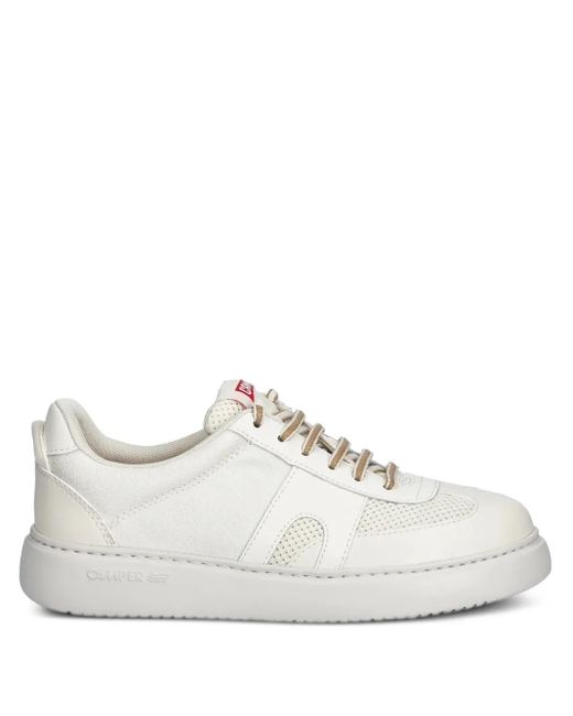 Camper White Mesh-Panelled Trainers