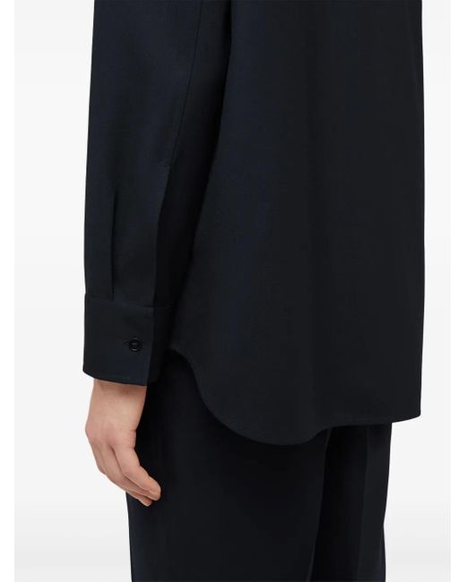 Jil Sander Wollen Overhemd in het Blue voor heren