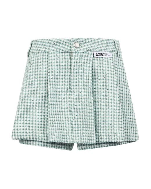 Gcds Blue Checked Shorts