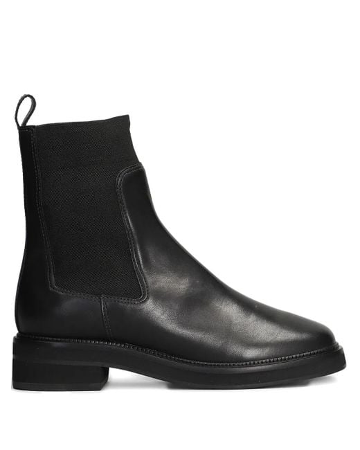 Carrano Black Elasticated-Detail Boots
