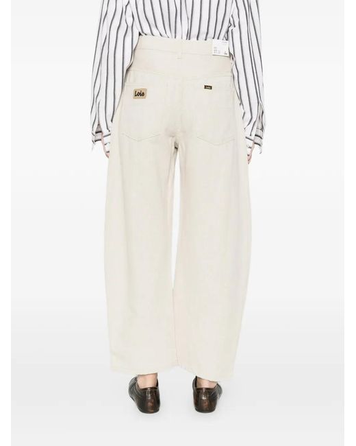 Lois White Dali Tapered Jeans